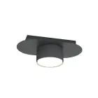 Emibig Luz de techo Diaz Acero Negro | Apta para 1x GX53 - Max 12W