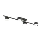 Emibig Luz de techo Bet Acero Negro | Apta para 4x GX53 - Max 12W