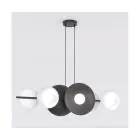 Emibig Colgante De Luz Volum Acero Negro | Apta para 6x G9 - Max 8W