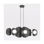 Emibig Colgante De Luz Elementi Acero Negro | Apta para 6x G9 - Max 8W