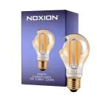 Noxion LED E27 Pera Con Filamento Oro 7W 630lm - 825 Luz Muy Cálida| Regulable - Reemplazo 50W