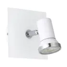 Eglo Luz De Pared Tamara 1 Acero Blanco Cromo 2.8W 250lm - 830 Luz Cálida | IP44 - Incl. 1x GU10