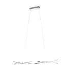 Eglo Colgante De Luz Lasana 2 Acero Aluminium Cromo Blanco 35W 5300lm - 830 Luz Cálida | IP20