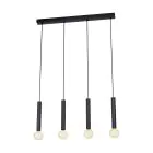 Eglo Colgante De Luz Corteva Acero Negro | IP20 - Apta para 4x E27 