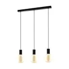 Eglo Colgante De Luz Pozueta Acero Negro | IP20 - Apta para 3x E27 
