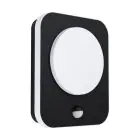 Eglo Luz De Pared Madriz Aluminium Negro 3W 370lm - 830 Luz Cálida | IP44 - Sensor De Movimiento