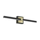 Eglo Luz De Pared Peguera Aluminium Acero Negro 11W 1165lm - 830 Luz Cálida | IP44 